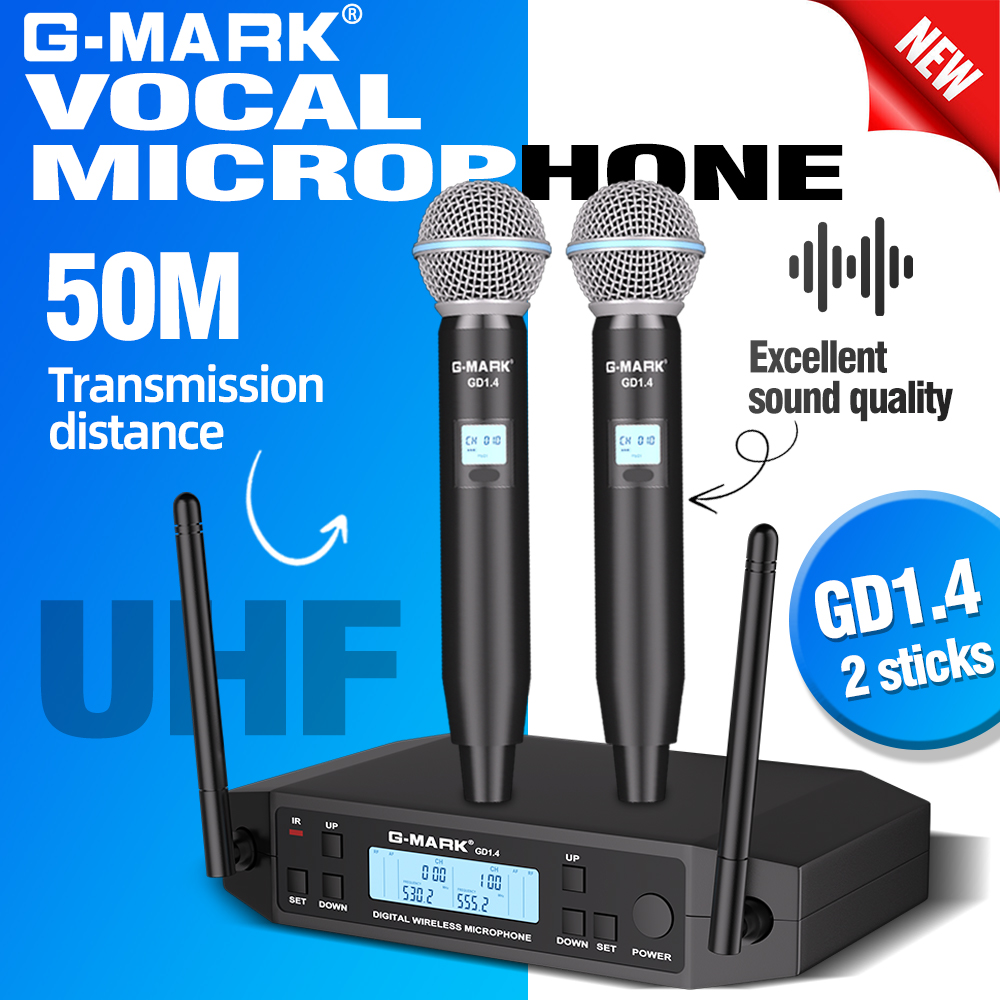 Shure Mic Sm7B - Microfono Wireless Professionale UHF G-MARK GLXD4